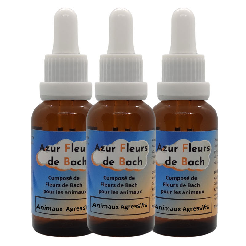 ANIMAUX AGRESSIFS | Fleurs de Bach | Flacon de 30ml