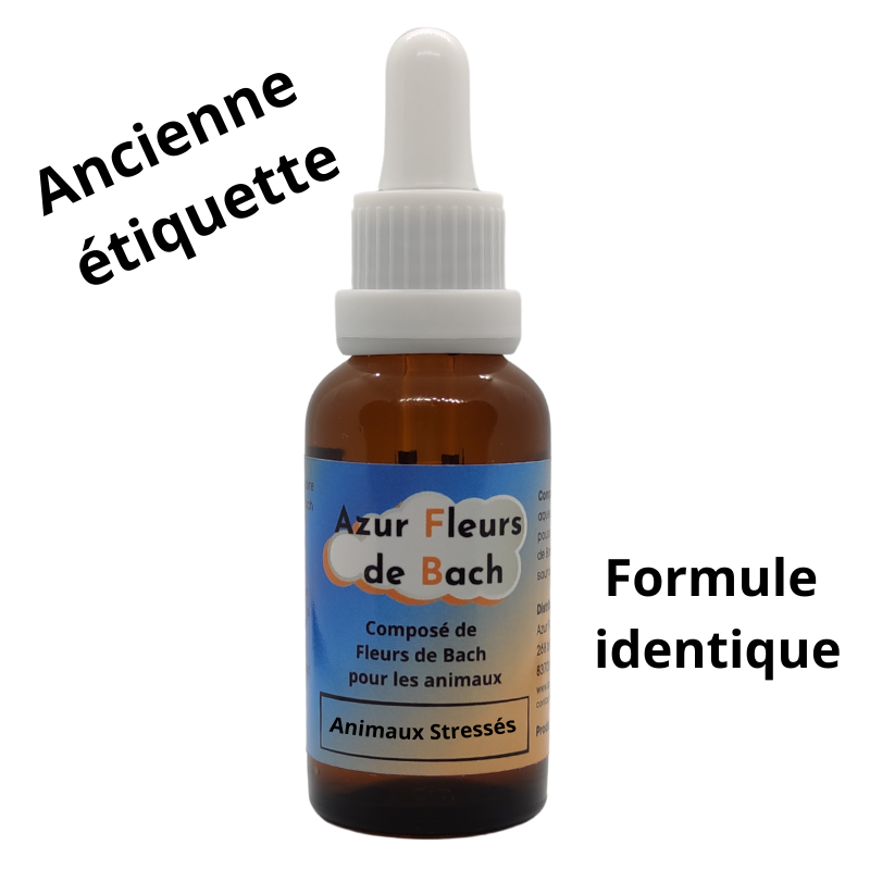 Sérénité Animaux Stressés | Fleurs de Bach sans alcool ajouté