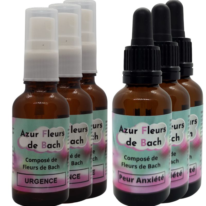 Pack Sérénité : Fleurs de Bach "Peurs" et "Urgence"