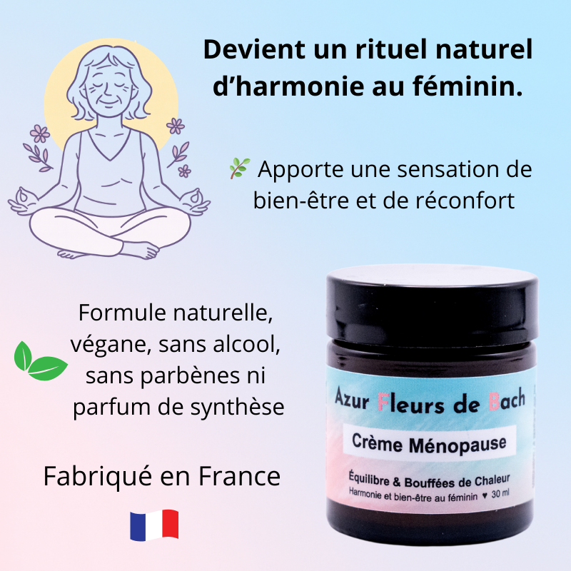MÉNOPAUSE | Crème Fleurs de Bach | 30ml