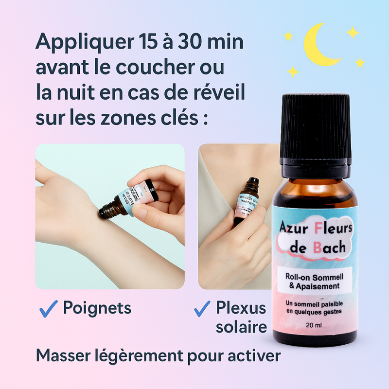 SOMMEIL NUIT PAISIBLE | Roll-on Fleurs de Bach | 20ml