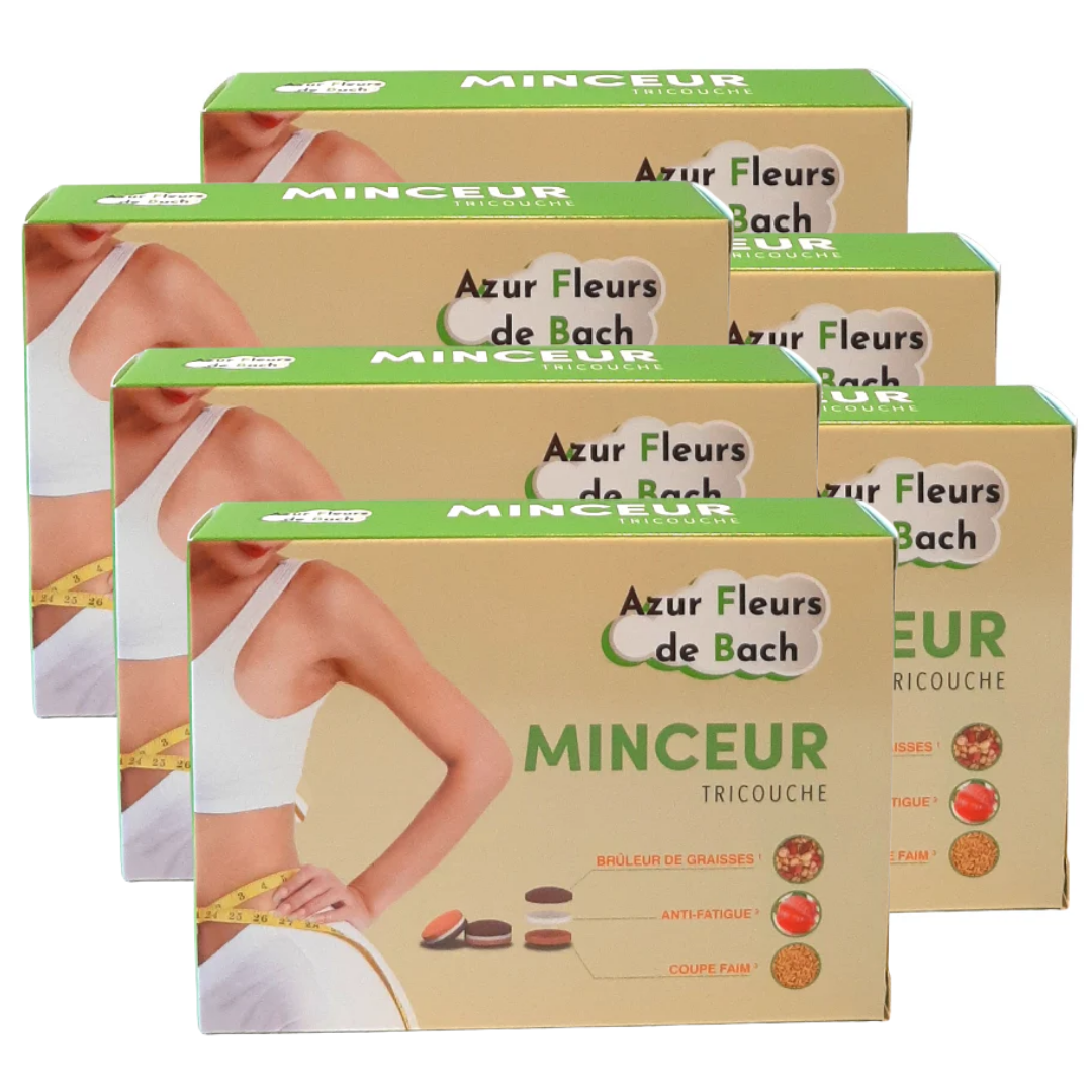 MINCEUR TRICOUCHE | Azur Fleurs de Bach | 30 comprimés