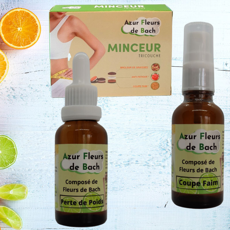 TRIO MINCEUR: 1 Perte de Poids + 1 Coupe Faim + 1 Minceur Tricouche + Hypnose Incluse