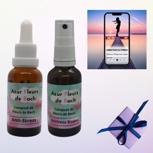 VENTE FLASH PACK ANTI-STRESS Fleurs de Bach = HYPNOSE OFFERTE