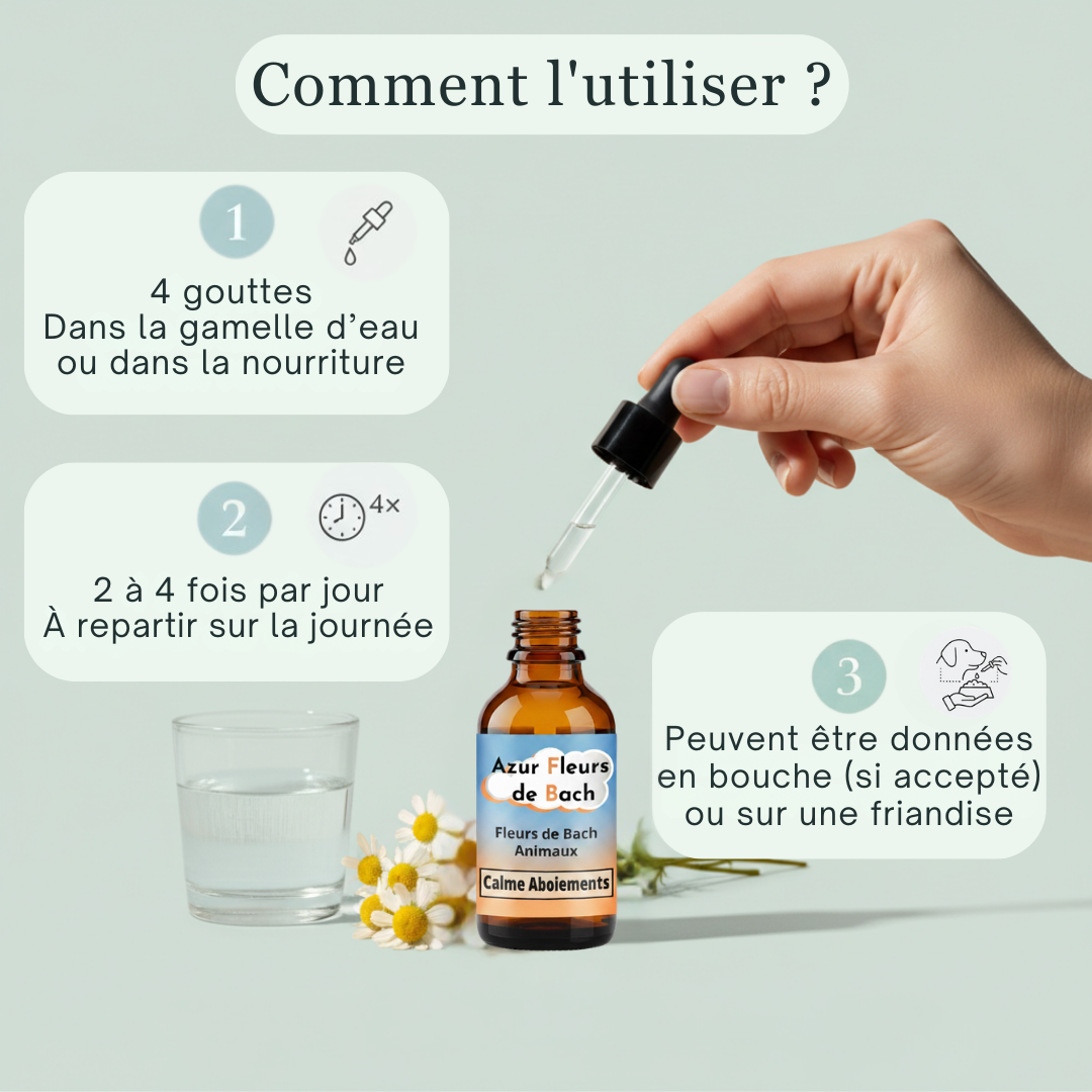 Calme Aboiements | Fleurs de Bach sans alcool ajouté