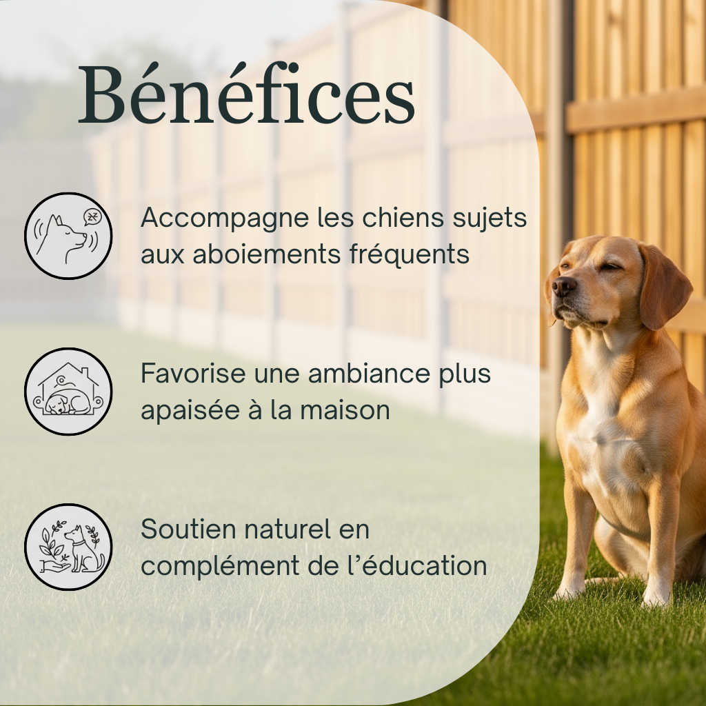 Calme Aboiements | Fleurs de Bach sans alcool ajouté