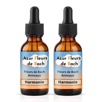Harmonie entre animaux | Fleurs de Bach sans alcool ajouté