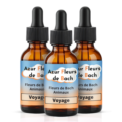 Voyage animaux | Fleurs de Bach sans alcool ajouté