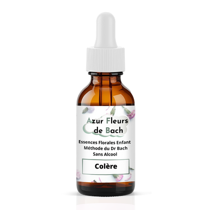 Colère Enfant | Fleurs de Bach sans alcool