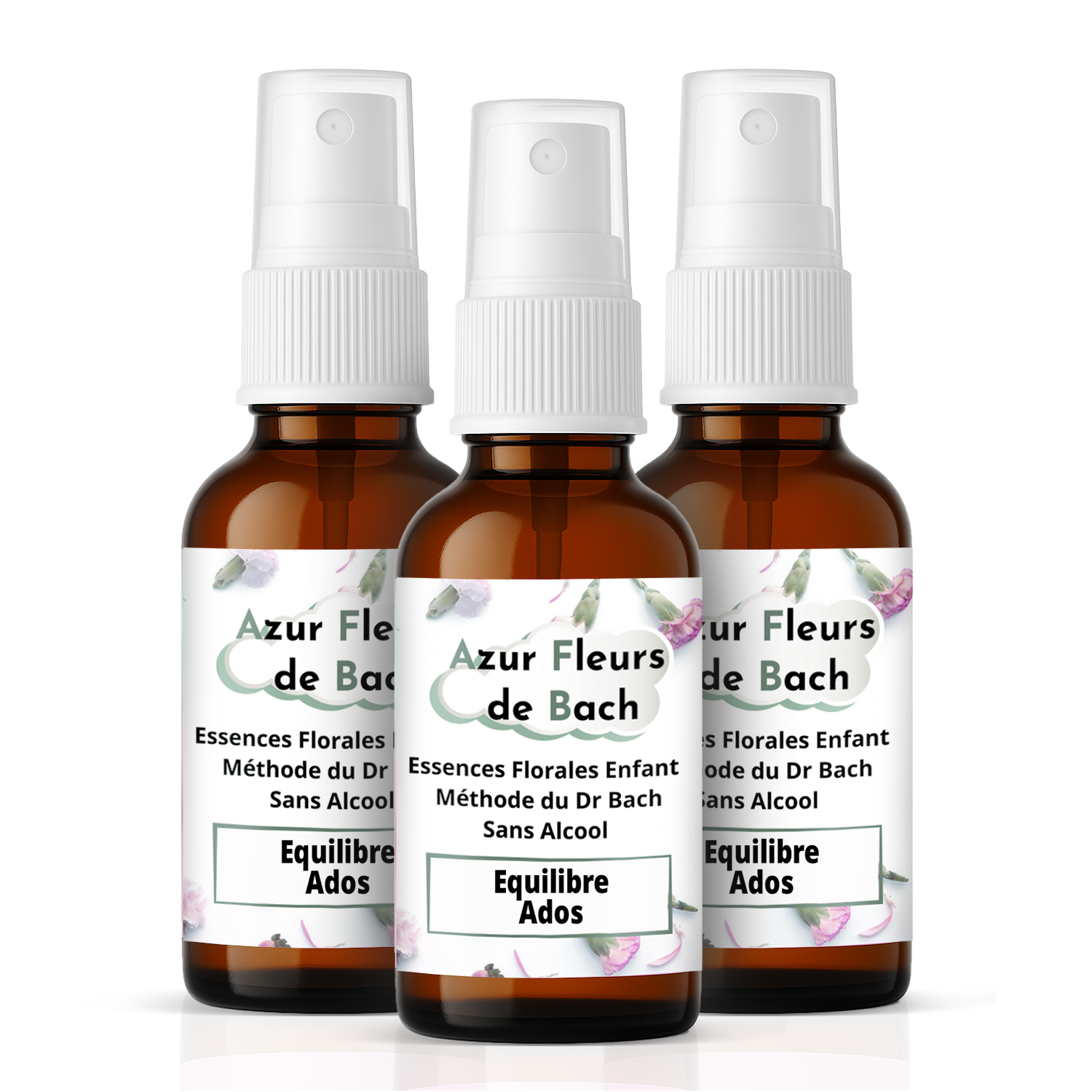 3 sprays sans alcool (3x30ml)