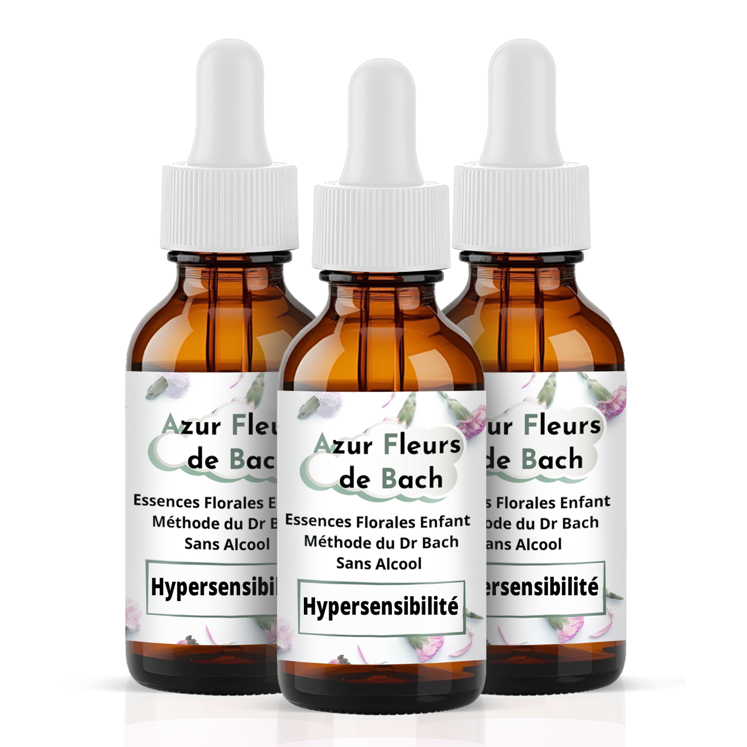 3 flacons sans alcool (3x30ml)