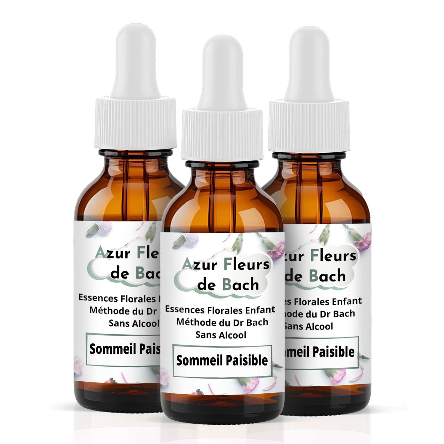3 flacons sans alcool (3x30ml)
