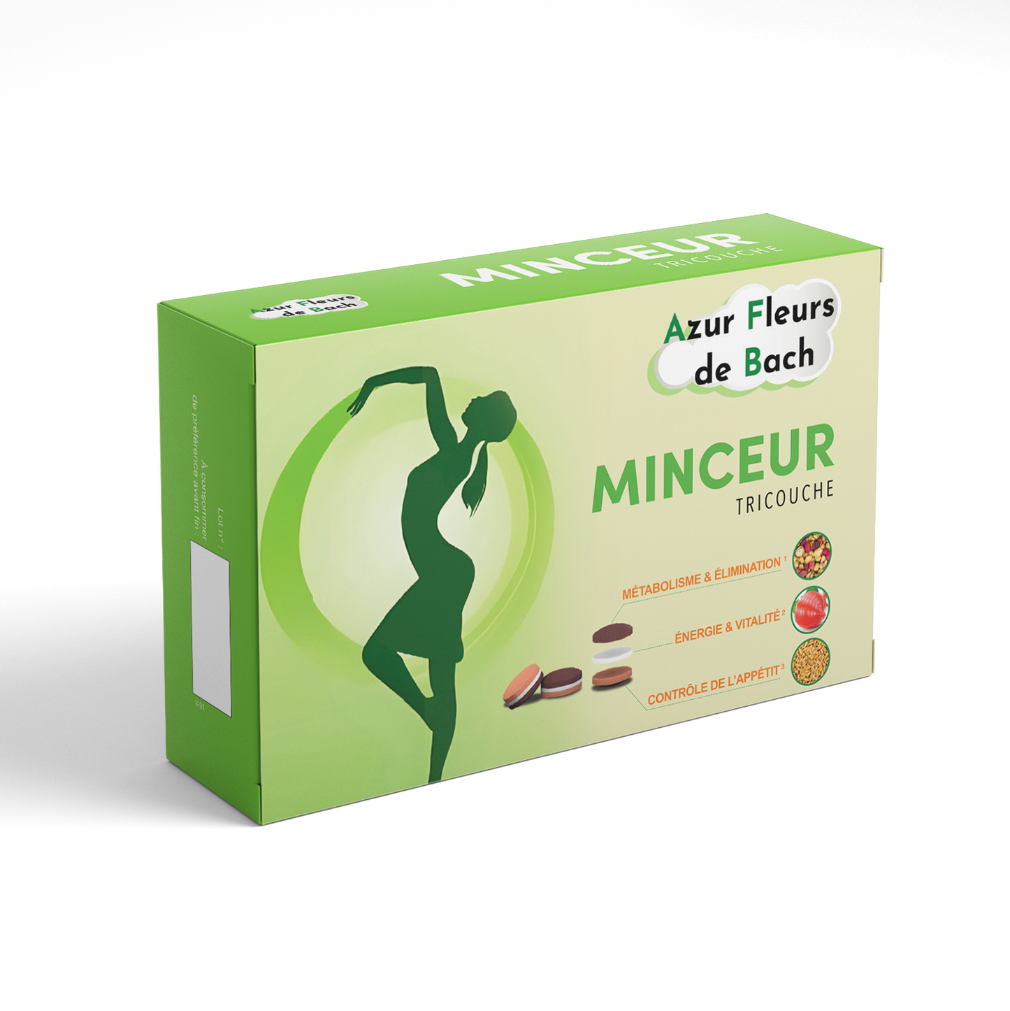MINCEUR TRICOUCHE | Azur Fleurs de Bach | 30 comprimés