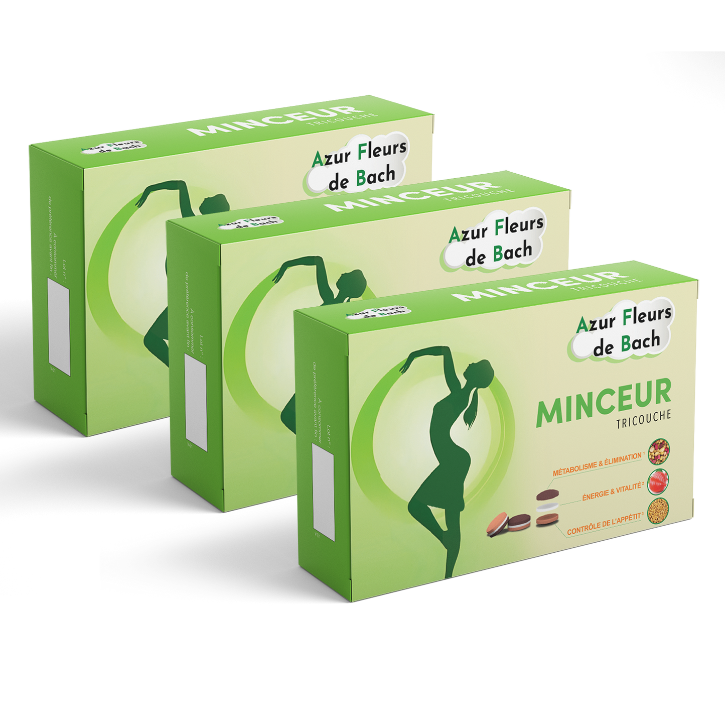 MINCEUR TRICOUCHE | Azur Fleurs de Bach | 30 comprimés