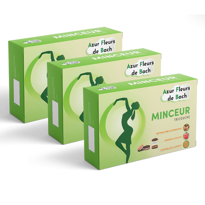 MINCEUR TRICOUCHE | Azur Fleurs de Bach | 30 comprimés