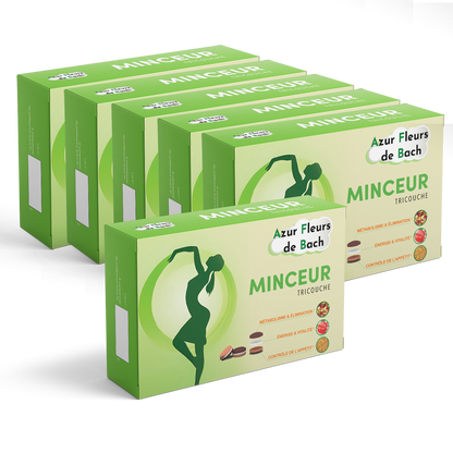 MINCEUR TRICOUCHE | Azur Fleurs de Bach | 30 comprimés