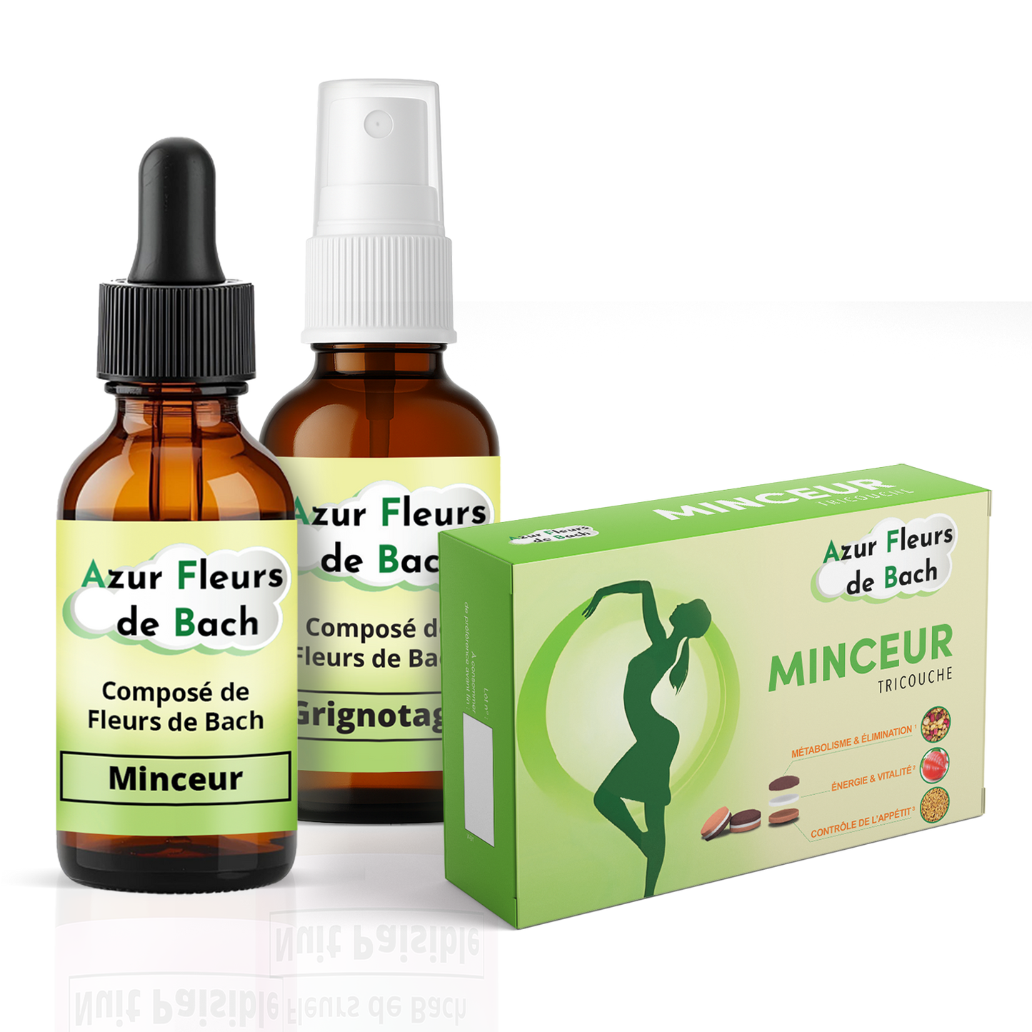 Trio Minceur | Minceur + Grignotage + Tricouche + Hypnose Offerte