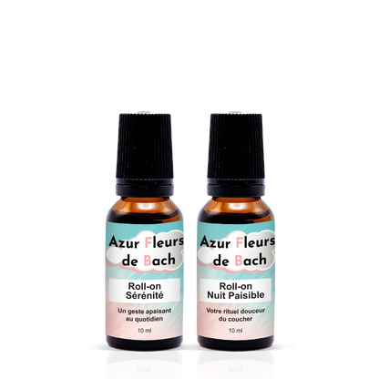 COFFRET SÉRÉNITÉ | 2 Roll-ons Fleurs de Bach | 10 ml chacun