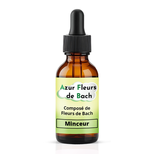 MINCEUR | Flacon de 30ml | Mélange de 7 Fleurs de Bach