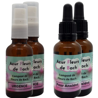 Pack Sérénité : Fleurs de Bach "Peurs" et "Urgence"