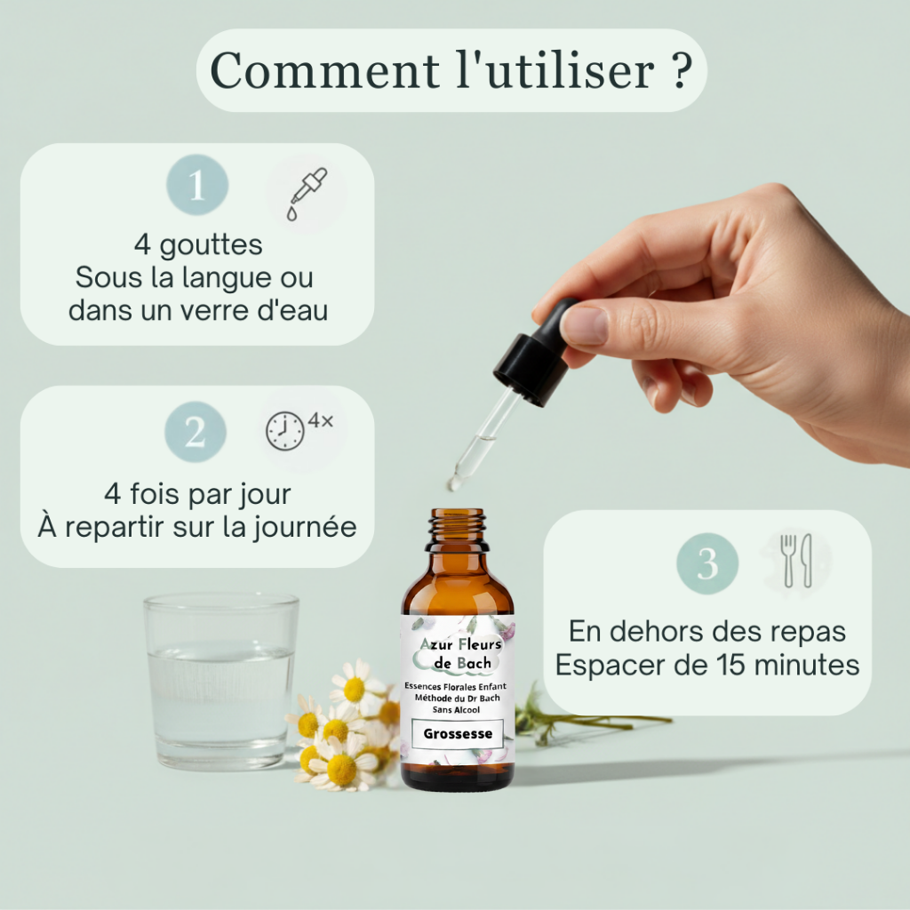 Grossesse | Équilibre & Sérénité intérieure | Fleurs de Bach Sans Alcool