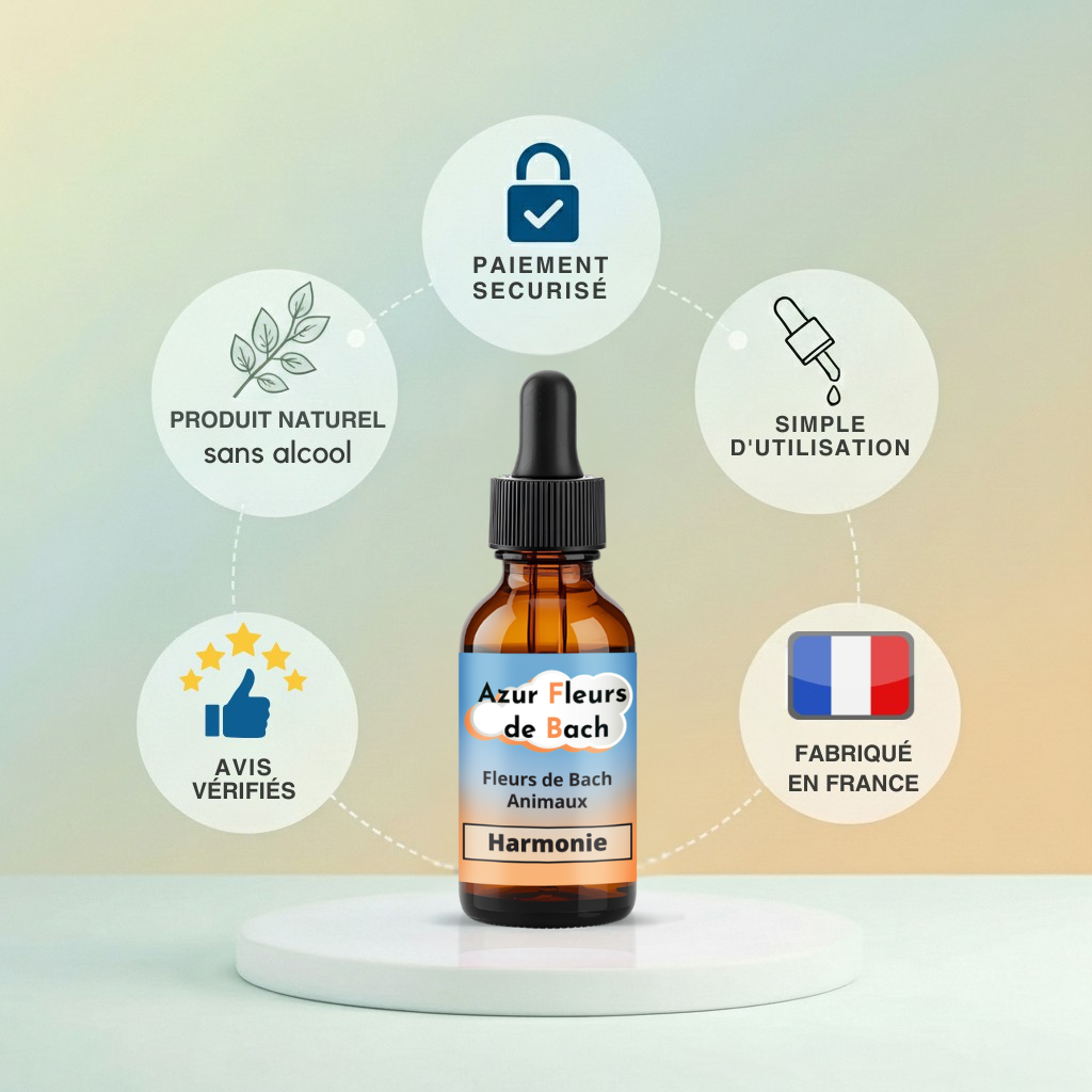 Harmonie entre animaux | Fleurs de Bach sans alcool ajouté