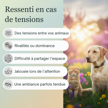 Harmonie entre animaux | Fleurs de Bach sans alcool ajouté