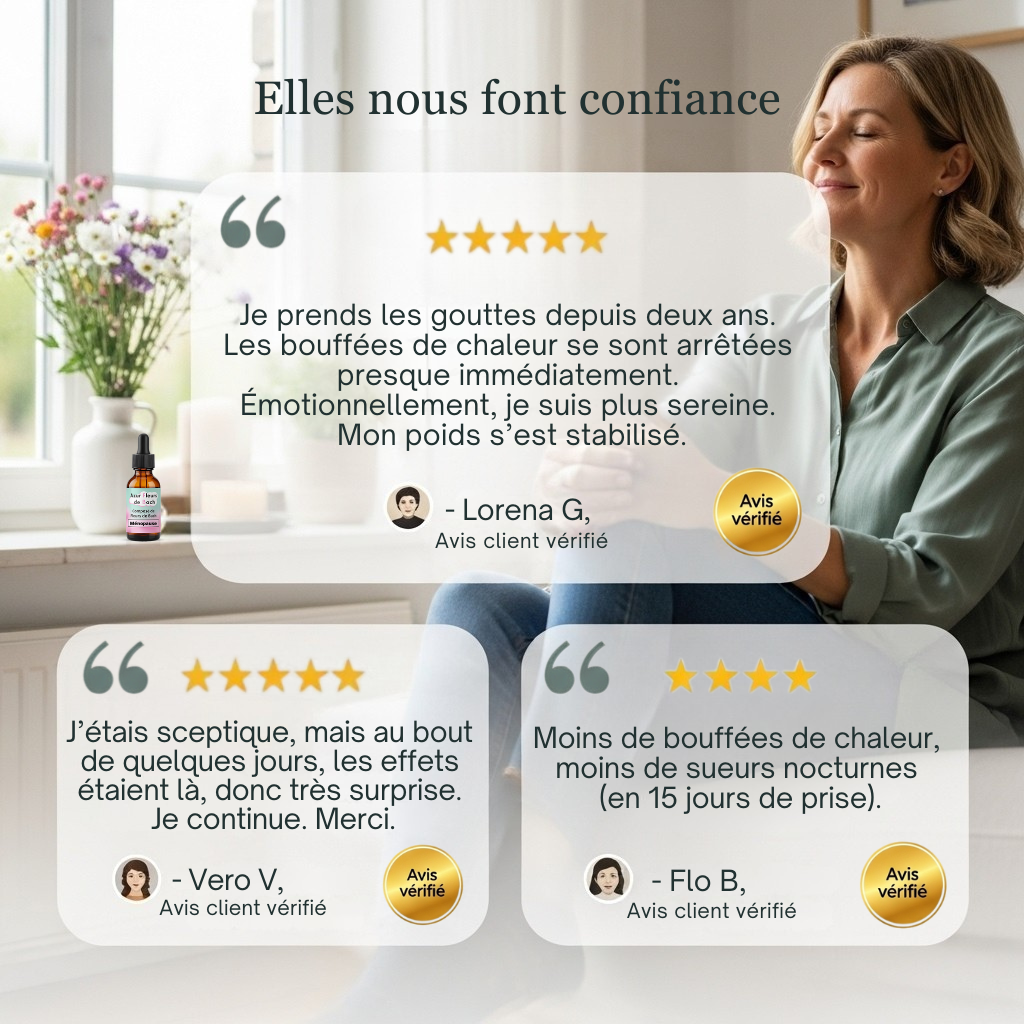 Ménopause | Équilibre & Confort intérieur | Fleurs de Bach