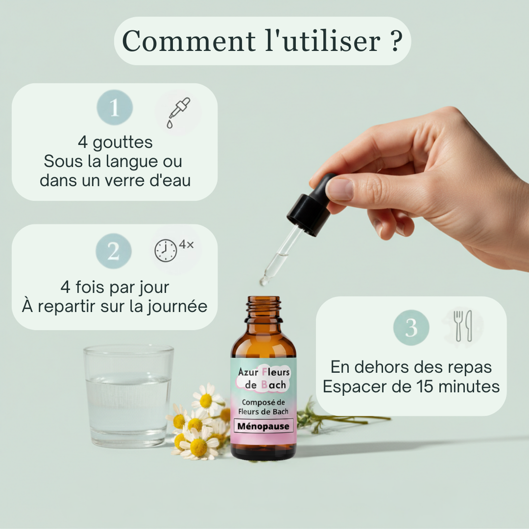 Ménopause | Équilibre & Confort intérieur | Fleurs de Bach