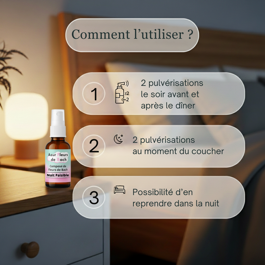 Sommeil Nuit paisible | Fleurs de Bach