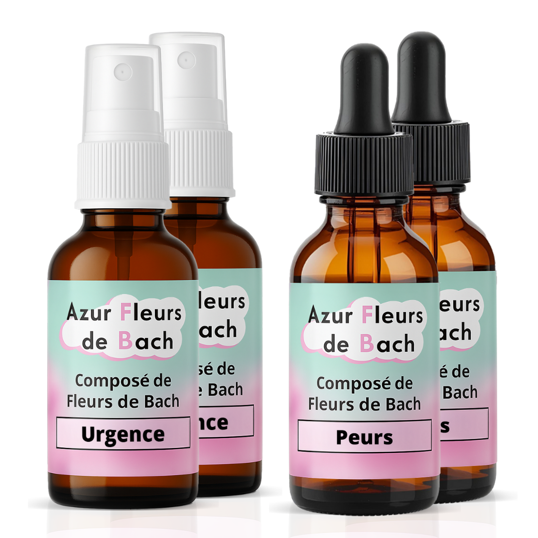 Pack Sérénité : Fleurs de Bach "Peurs" et "Urgence"