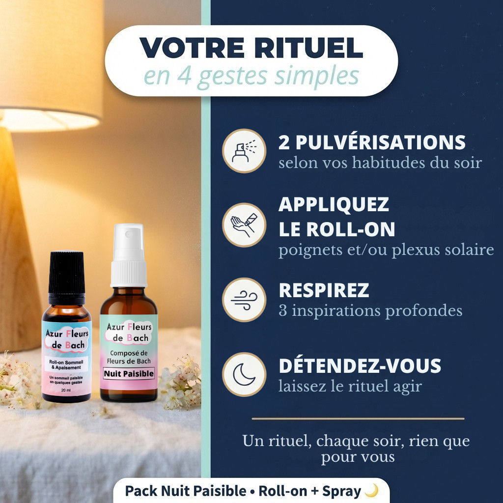 Pack Nuit Paisible | Roll-on + Spray Fleurs de Bach