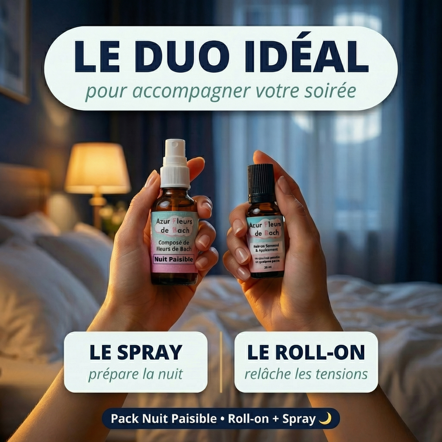 Pack Nuit Paisible | Roll-on + Spray Fleurs de Bach