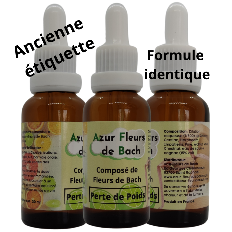 Minceur - Mincir et rester mince Fleurs de Bach 30ml Azur Fleurs de Bach Minceur - Mincir et rester mince Fleurs de Bach 30ml Azur Fleurs de Bach