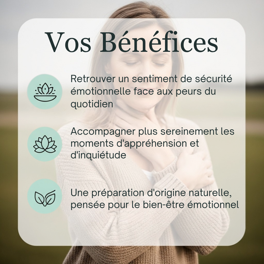 Les bienfaits de Peurs, complexe de fleurs de Bach : retrouver un sentiment de sécurité face aux peurs du quotidien