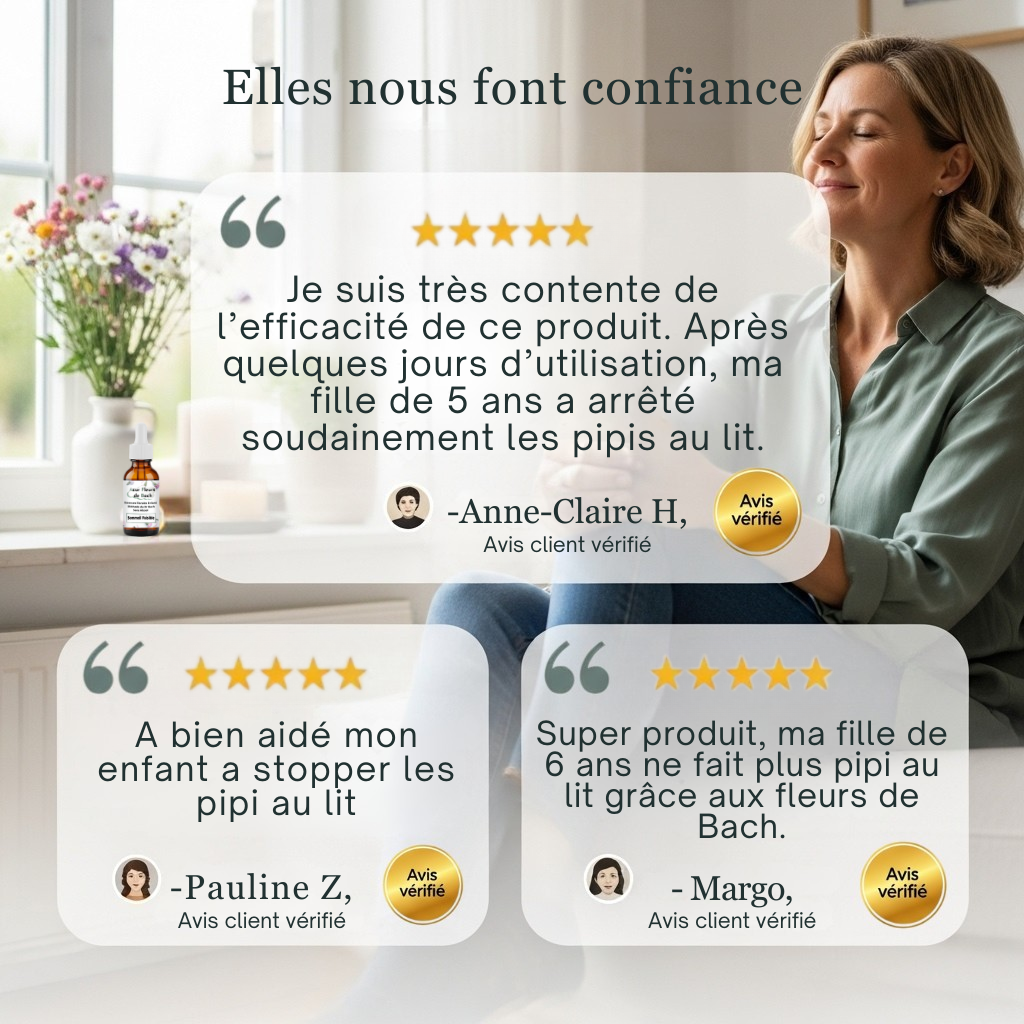 Pipi au lit | Fleurs de Bach sans alcool