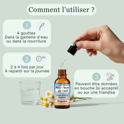 Habitudes & Propreté | Fleurs de Bach sans alcool ajouté