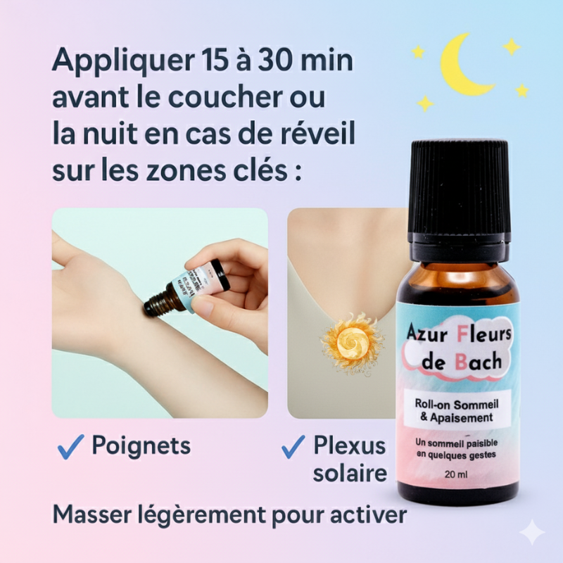 SOMMEIL NUIT PAISIBLE | Roll-on Fleurs de Bach | 20ml