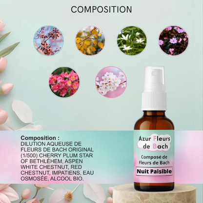 Sommeil Nuit paisible | Fleurs de Bach
