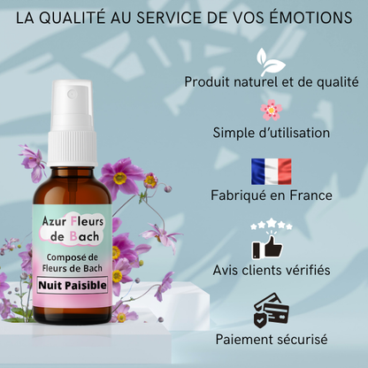 Sommeil Nuit paisible | Fleurs de Bach