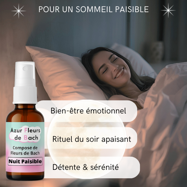 Sommeil Nuit paisible | Fleurs de Bach