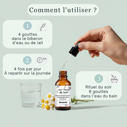 Sérénité du tout petit | Fleurs de Bach sans alcool pour bébés (0-1 an)