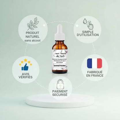 Sommeil Paisible Enfant | Fleurs de Bach sans alcool