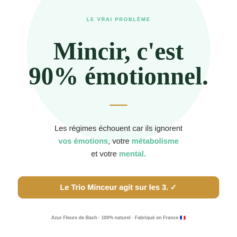 Trio Minceur | Minceur + Grignotage + Tricouche + Hypnose Offerte