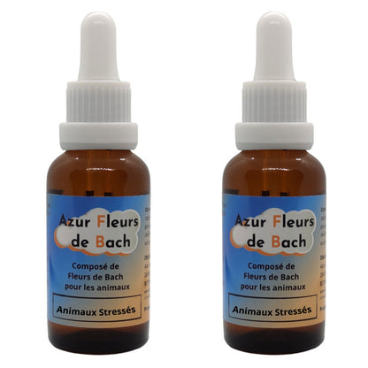 🌿 Fleurs de Bach pour Animaux Stressés – Sans Alcool (30ml)