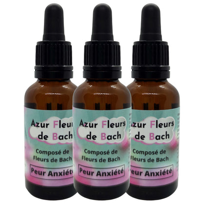 PEUR ANXIÉTÉ | Fleurs de Bach | Flacon de 30ml