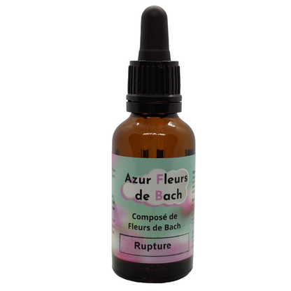 RUPTURE | Fleurs de Bach  sans alcool | Flacon gouttes de 30ml