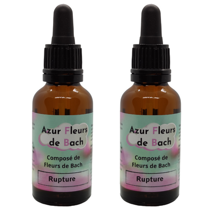RUPTURE | Fleurs de Bach  sans alcool | Flacon gouttes de 30ml