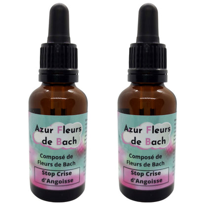 STOP CRISE D'ANGOISSE | Fleurs de Bach | Flacon de 30ml